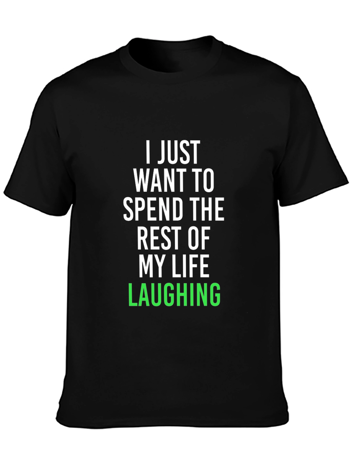Laughing Life Black Graphic Tee