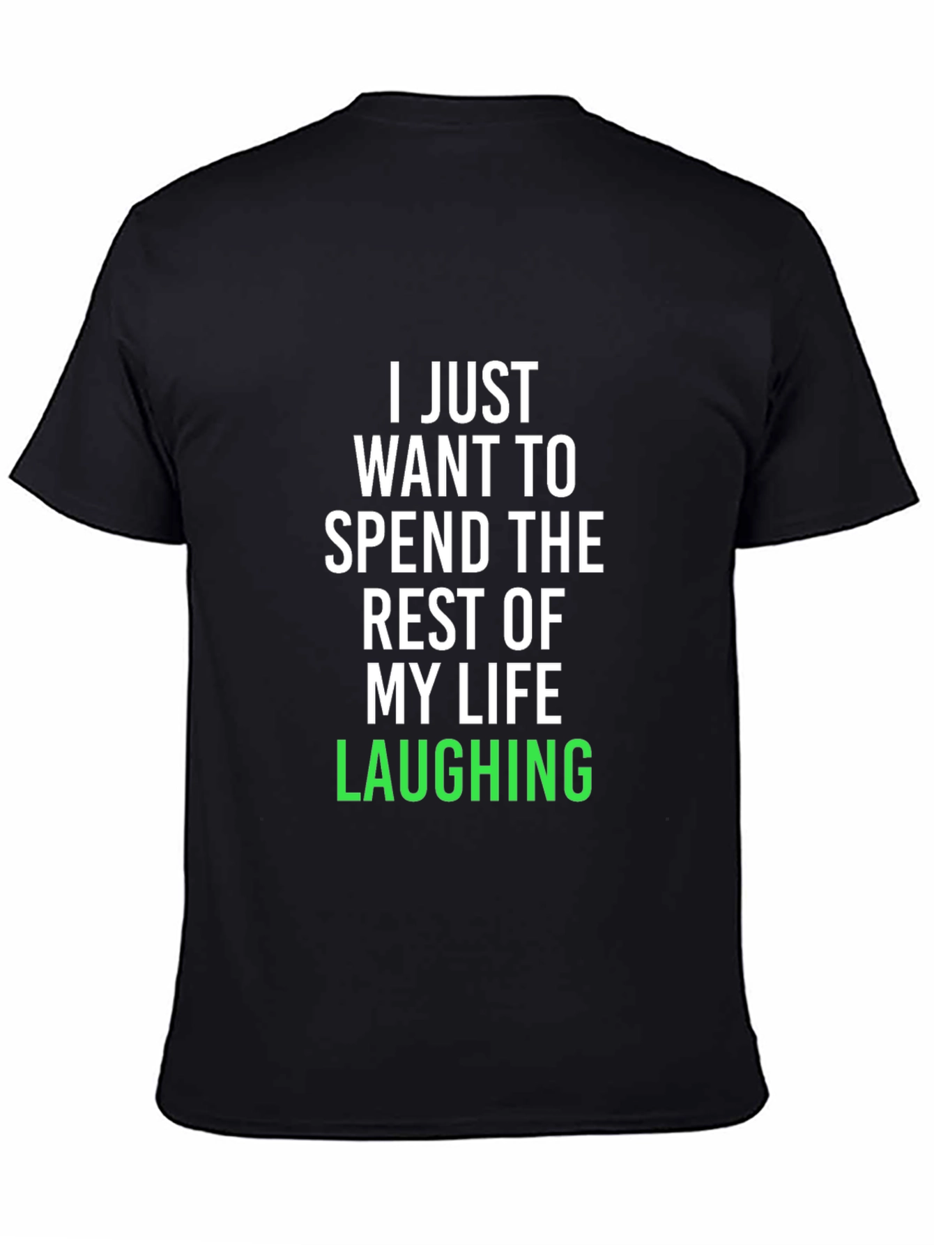 Laughing Life Black Graphic Tee