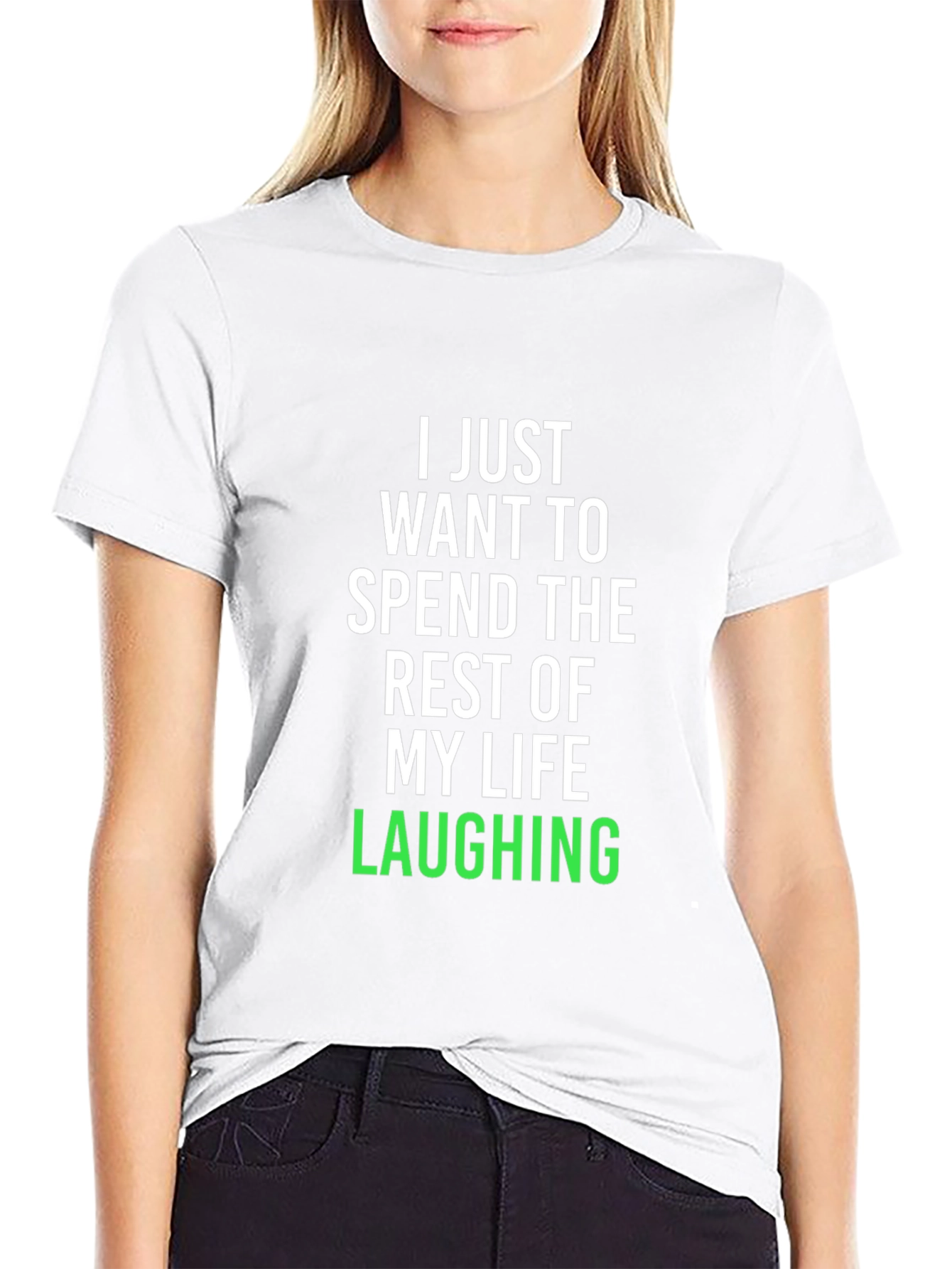 Laughing Life Black Graphic Tee