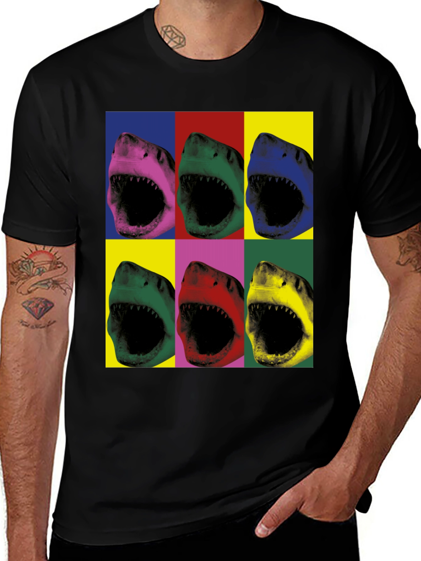 Pop Art Shark T-Shirt