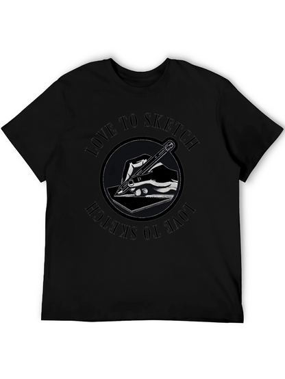 Love to Sketch Graphic T-Shirt