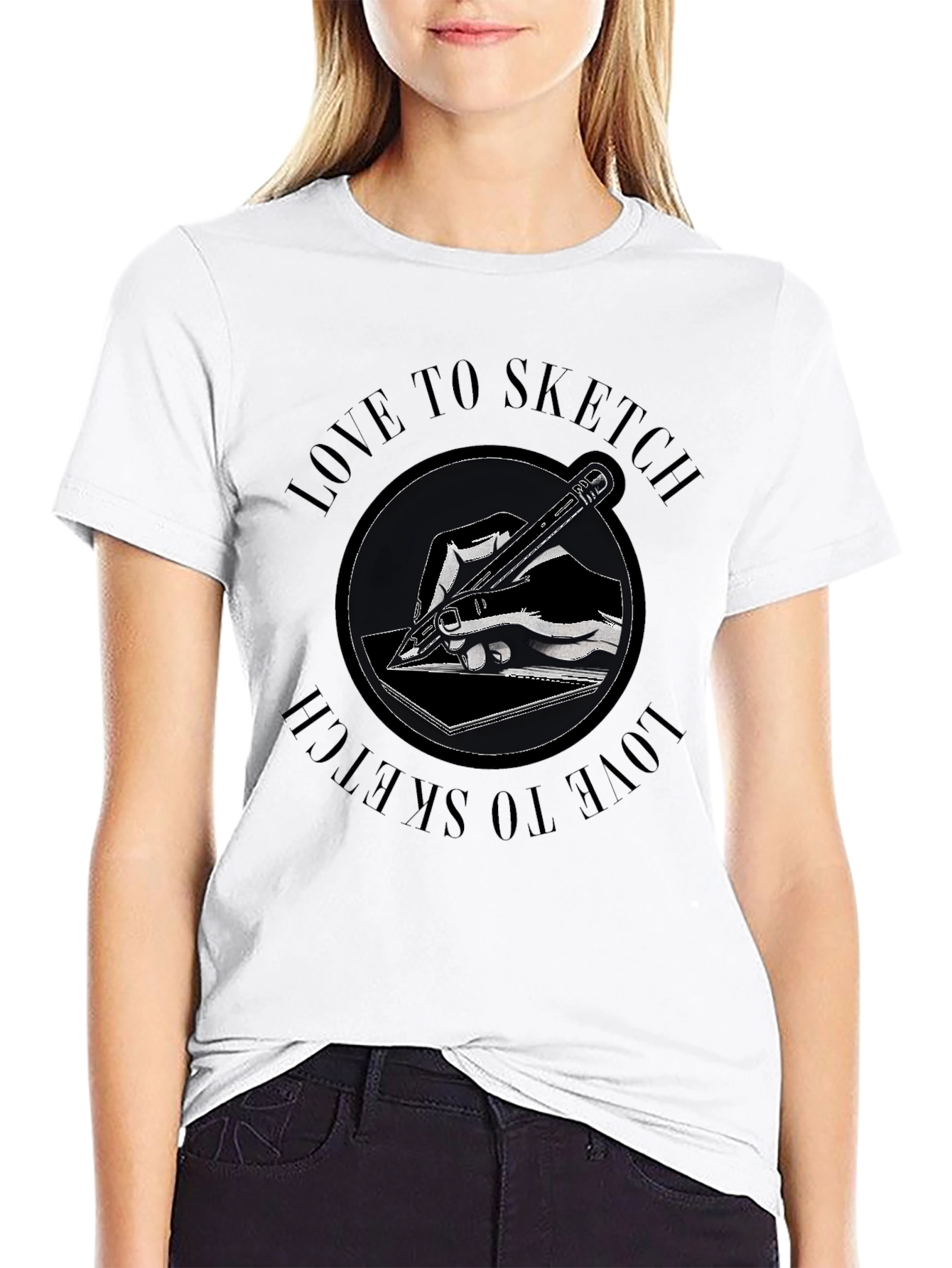 Love to Sketch Graphic T-Shirt