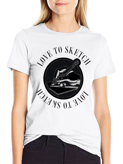 Love to Sketch Graphic T-Shirt