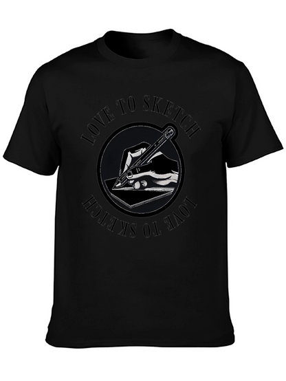 Love to Sketch Graphic T-Shirt