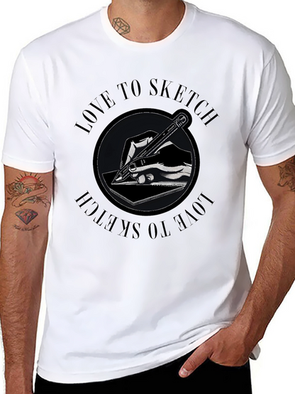 Love to Sketch Graphic T-Shirt