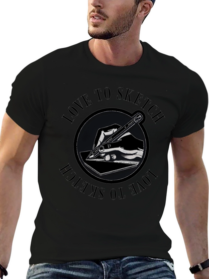 Love to Sketch Graphic T-Shirt