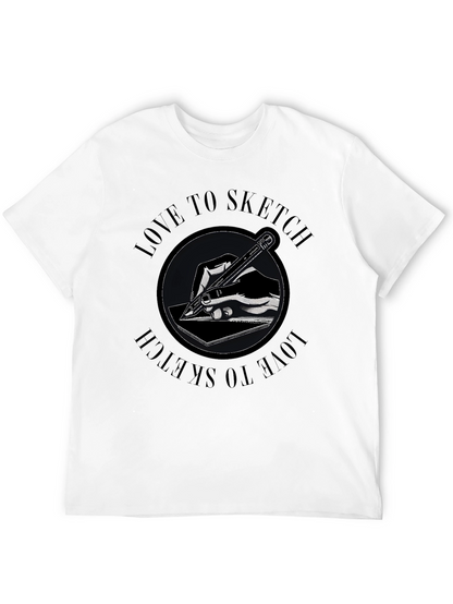 Love to Sketch Graphic T-Shirt
