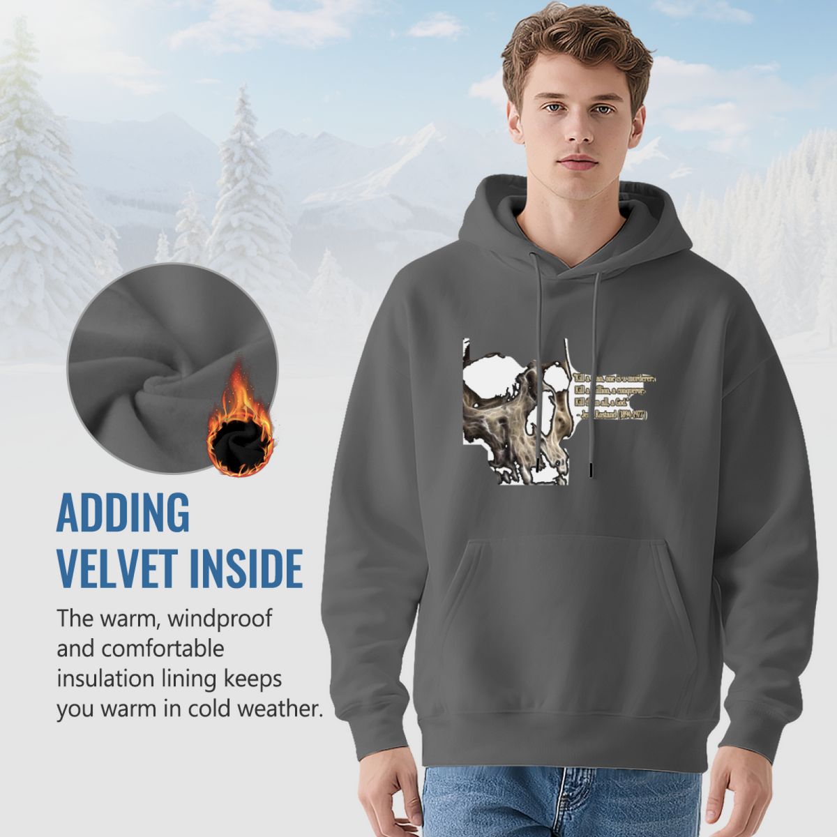 Colorful Abstract Art Graphic Hoodie