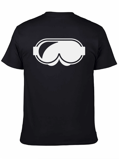 Novelty Goggles Graphic Black T-Shirt