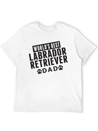 Labrador Retriever Dad Black Graphic Tee
