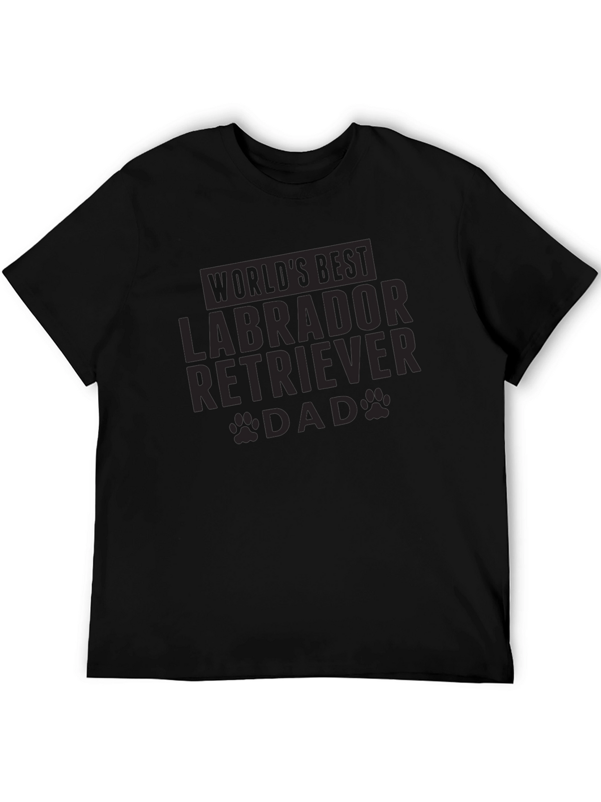 Labrador Retriever Dad Black Graphic Tee