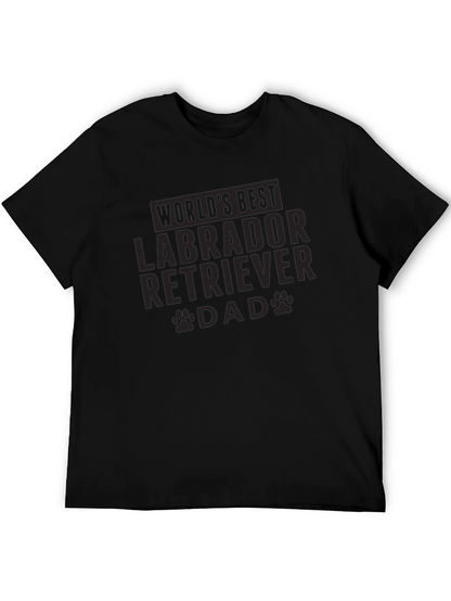 Labrador Retriever Dad Black Graphic Tee