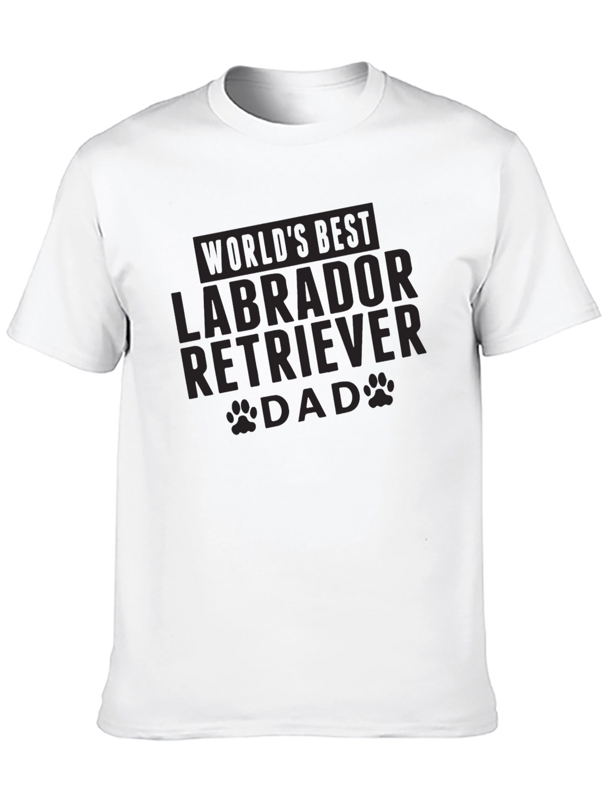 Labrador Retriever Dad Black Graphic Tee