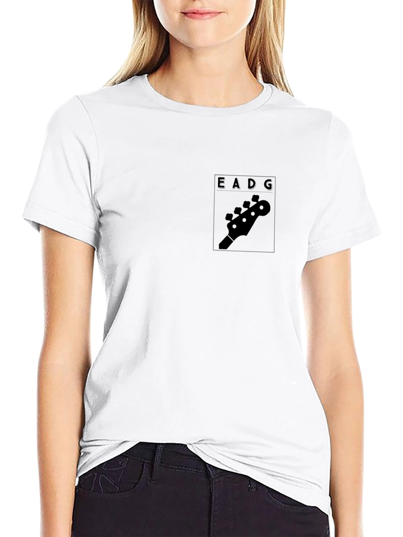 Bass Guitar Player Black T-Shirt