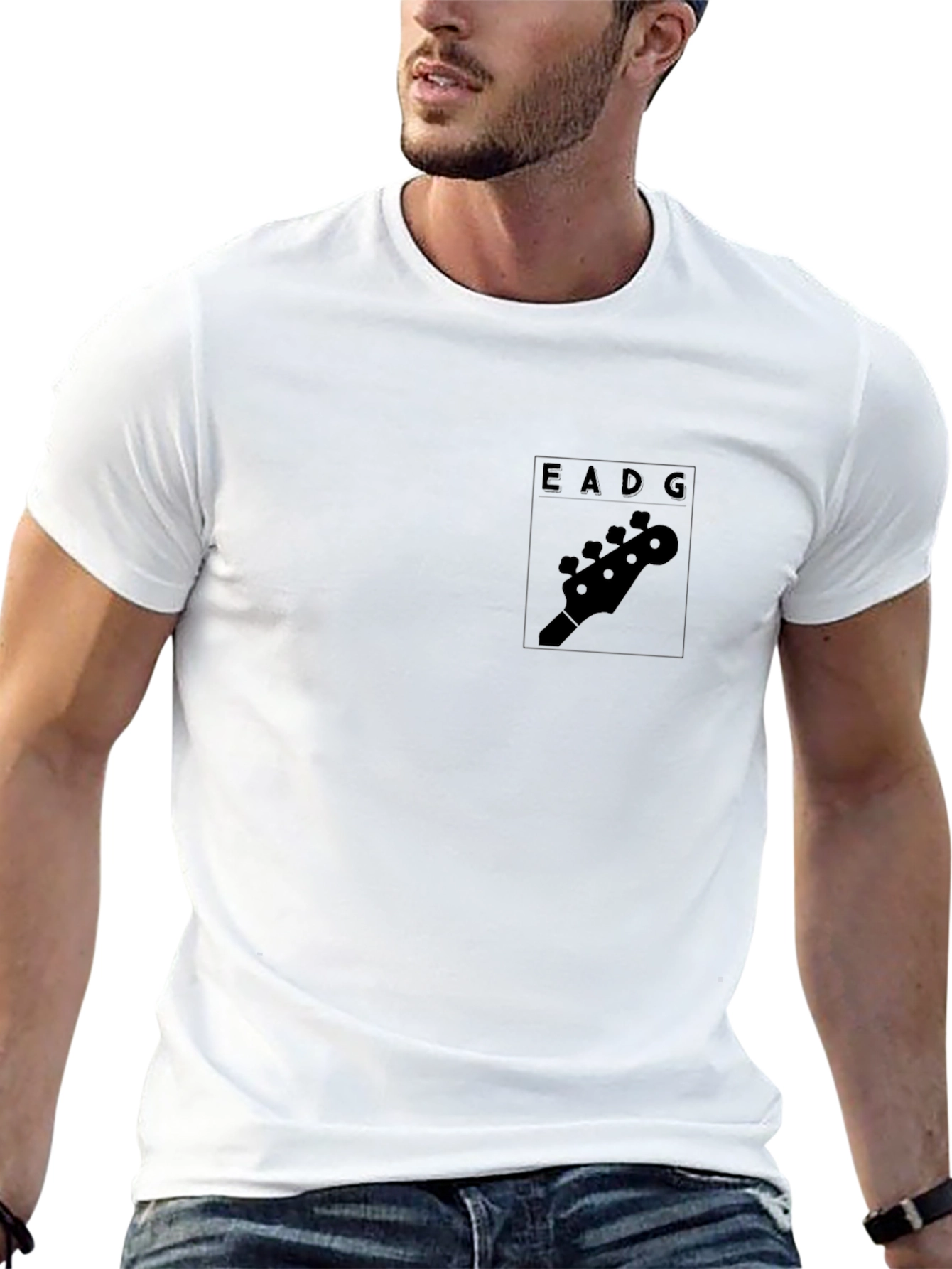 Bass Guitar Player Black T-Shirt