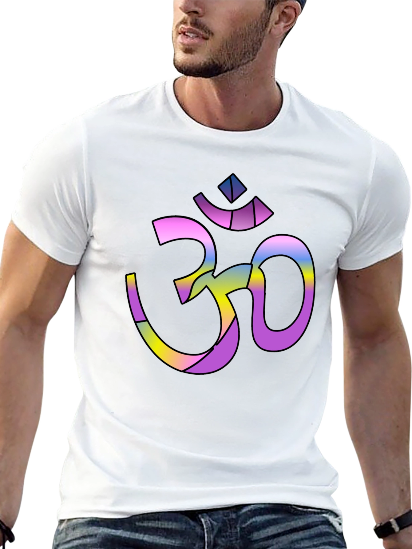 Om Symbol Graphic Tee - Spiritual Yoga T-Shirt