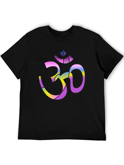 Om Symbol Graphic Tee - Spiritual Yoga T-Shirt
