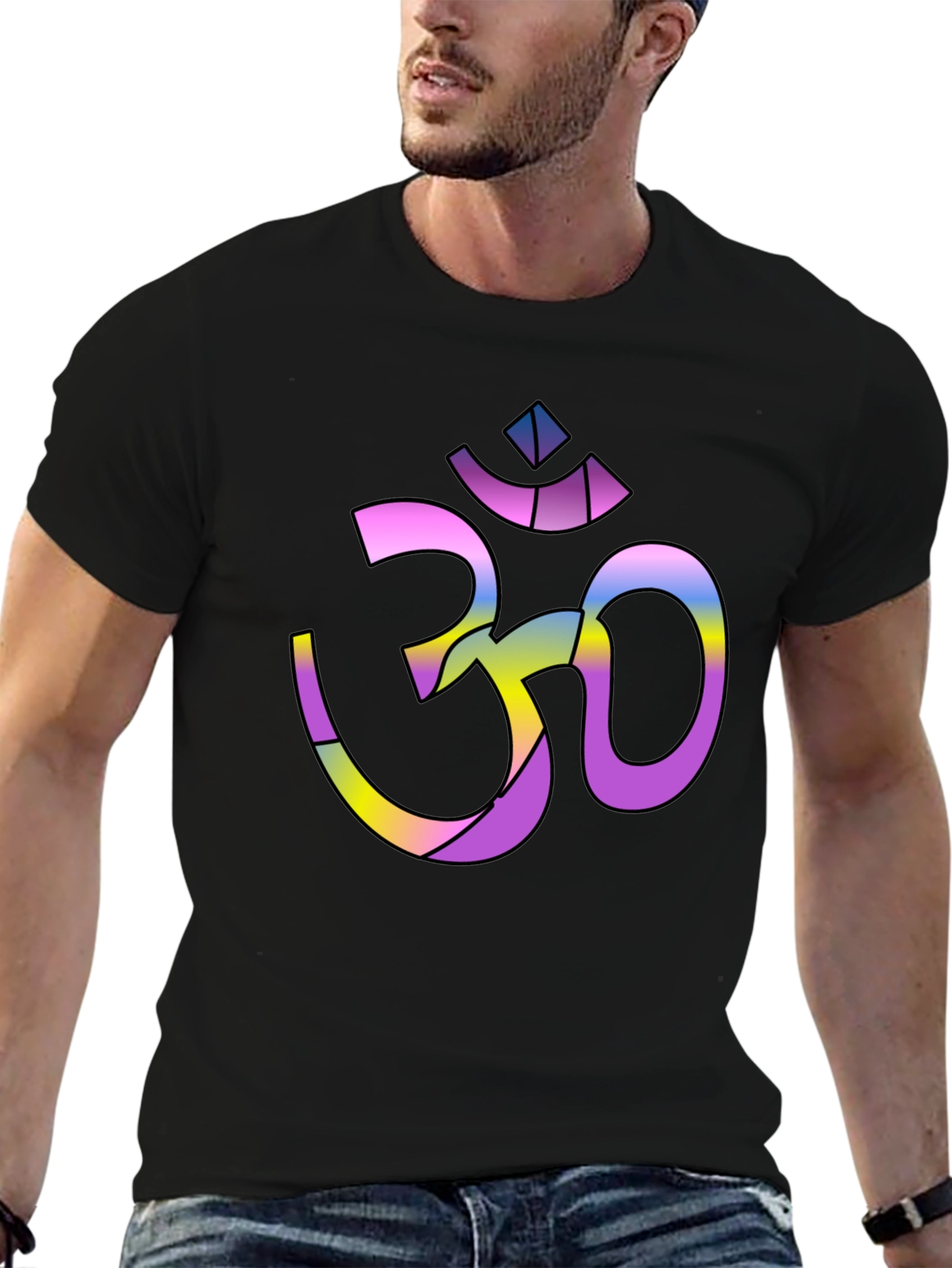 Om Symbol Graphic Tee - Spiritual Yoga T-Shirt