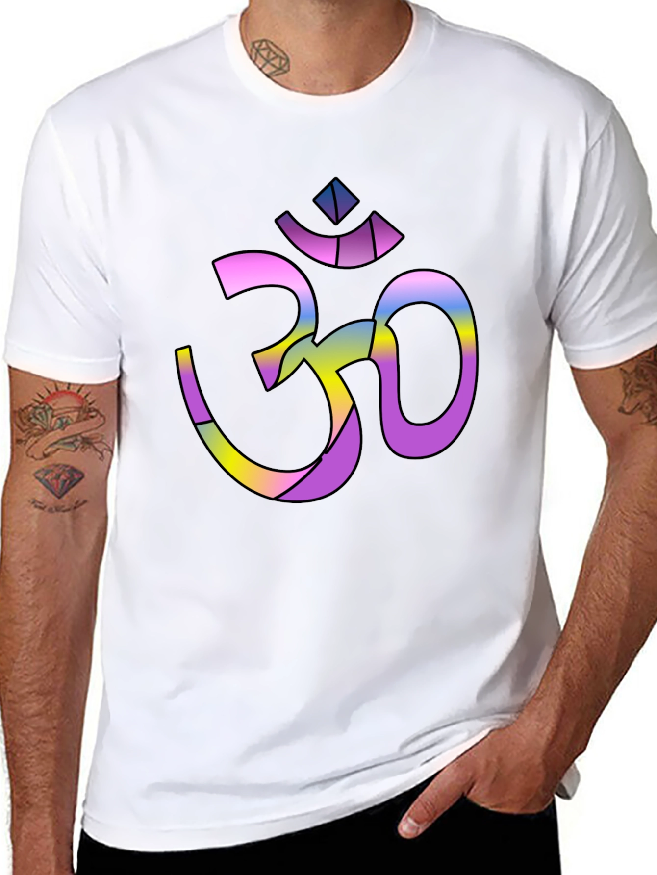 Om Symbol Graphic Tee - Spiritual Yoga T-Shirt