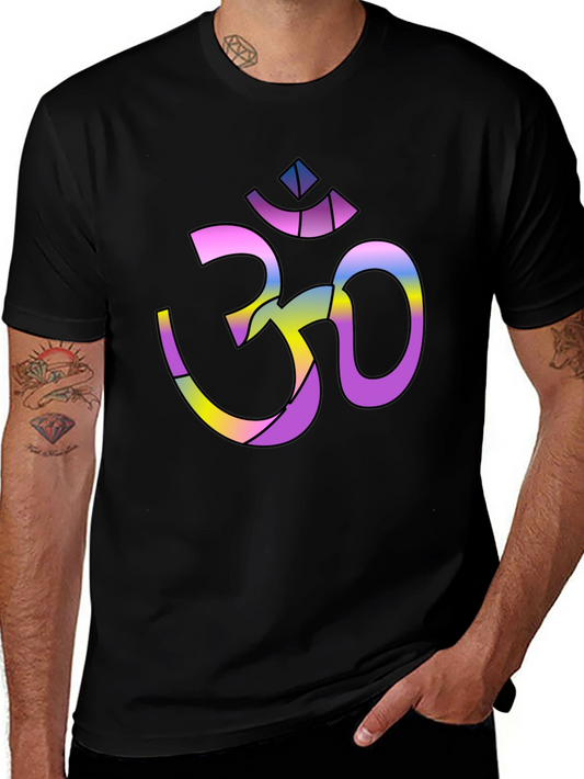 Om Symbol Graphic Tee - Spiritual Yoga T-Shirt