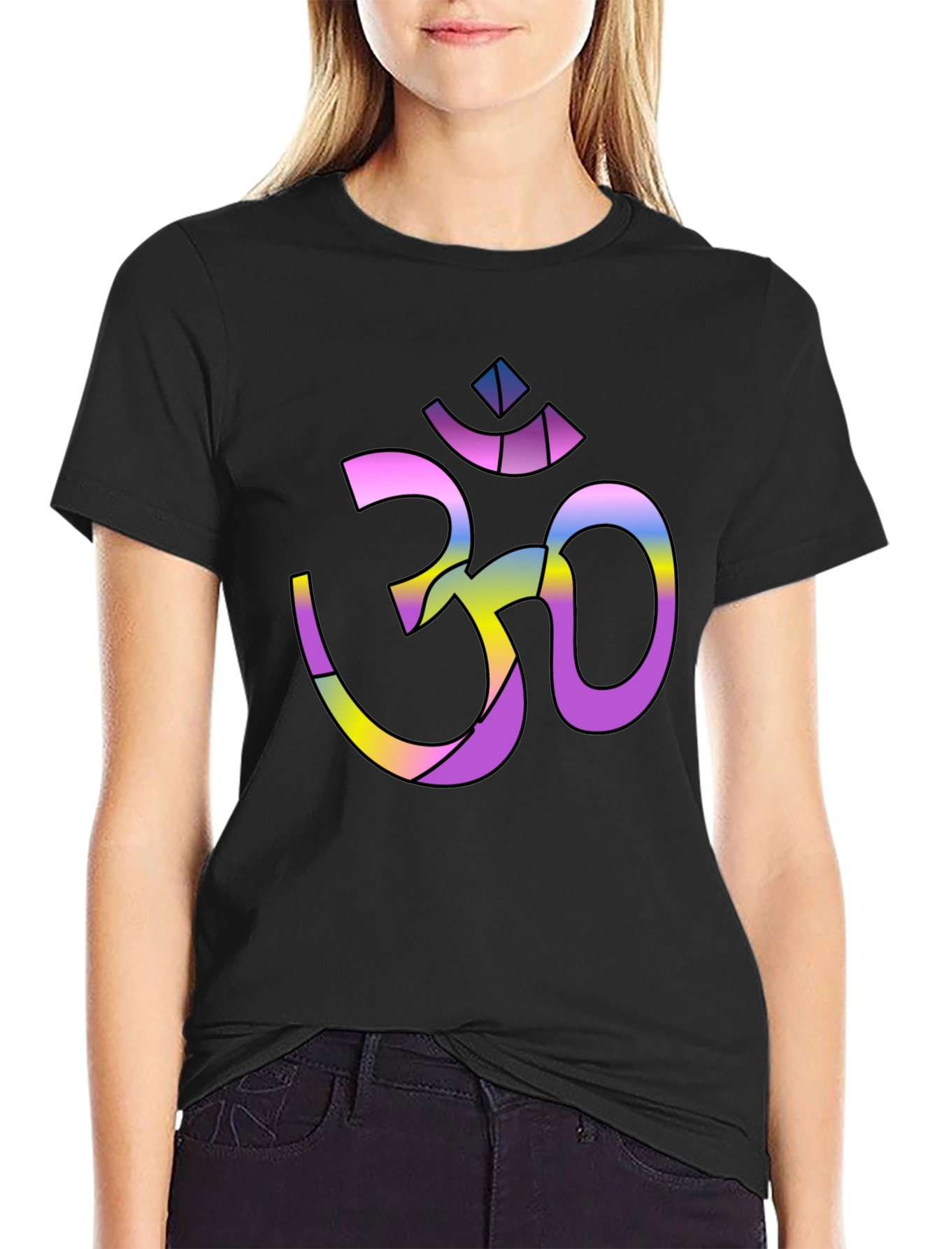 Om Symbol Graphic Tee - Spiritual Yoga T-Shirt
