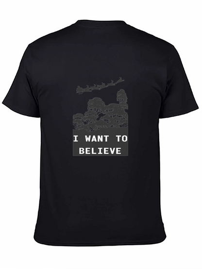 Believe Graphic Tee - Christmas Santa Shirt