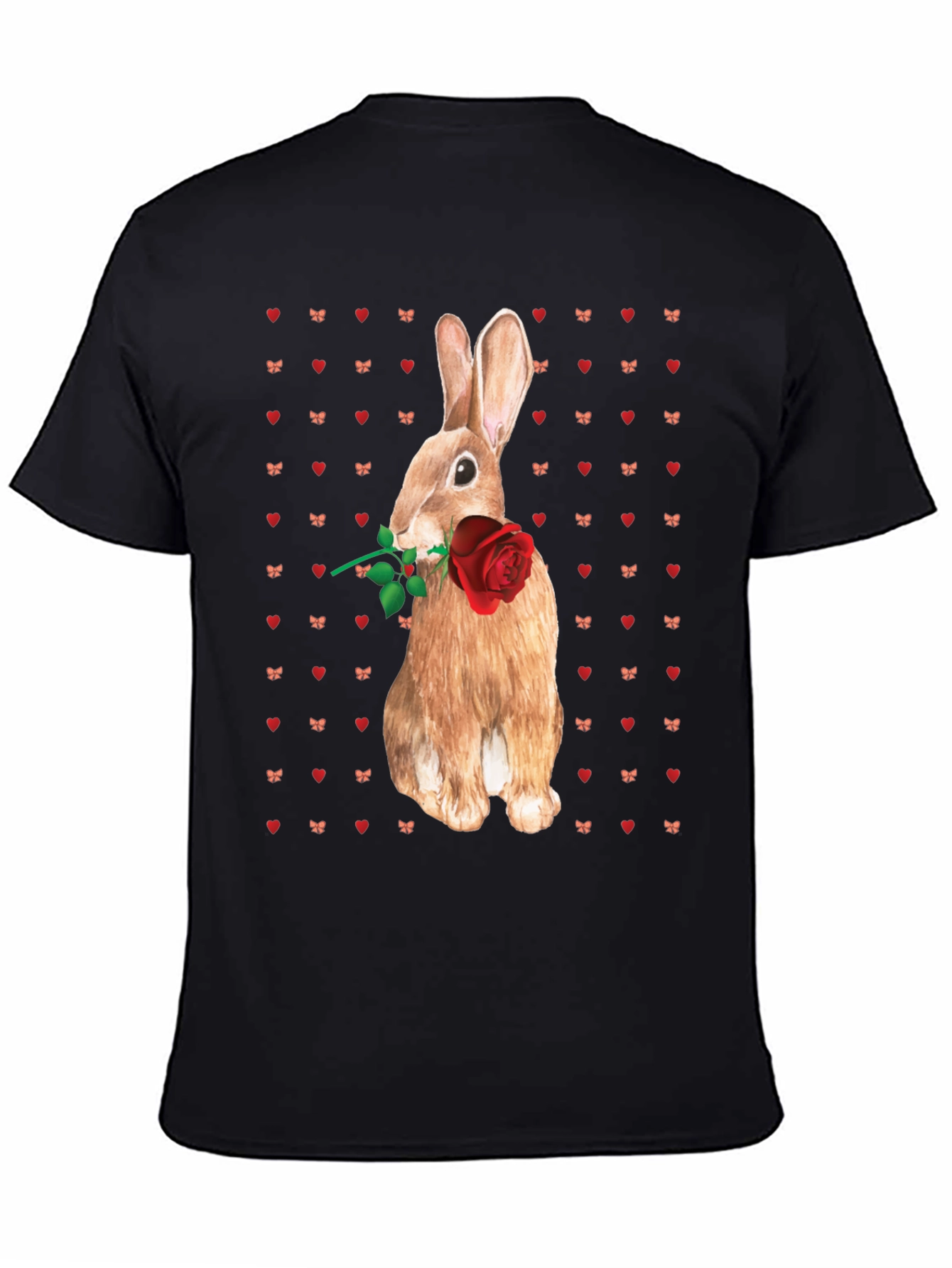 Rabbit With Rose T-Shirt