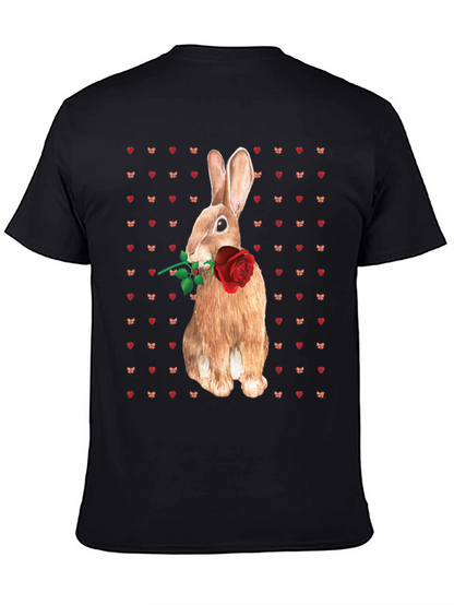 Rabbit With Rose T-Shirt