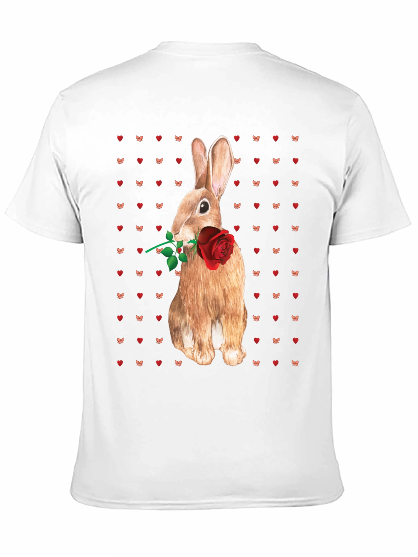Rabbit With Rose T-Shirt