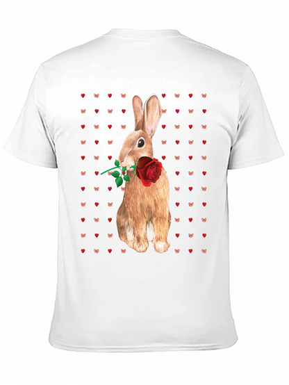 Rabbit With Rose T-Shirt