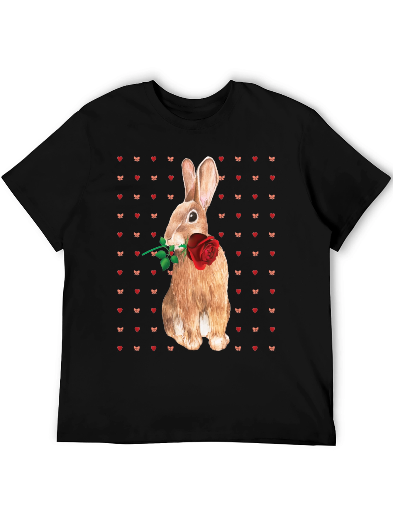 Rabbit With Rose T-Shirt
