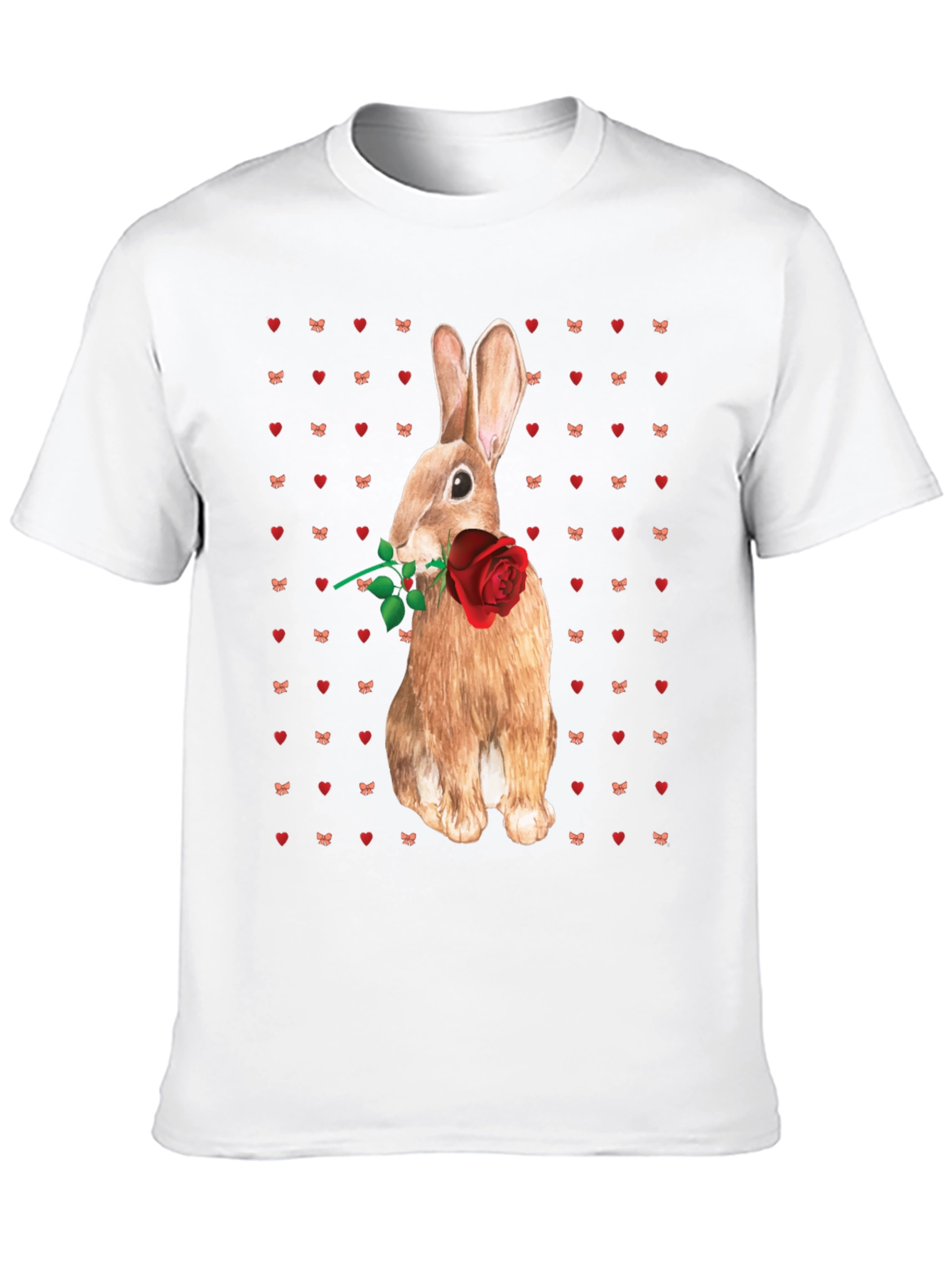 Rabbit With Rose T-Shirt