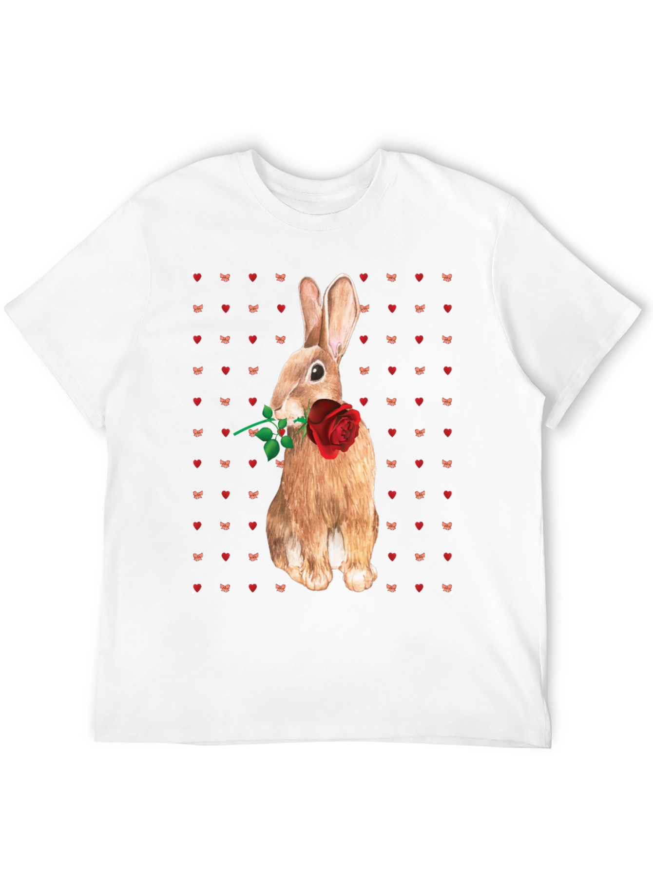 Rabbit With Rose T-Shirt