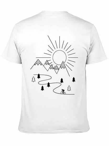 Mountain Biking Adventure T-Shirt - Black