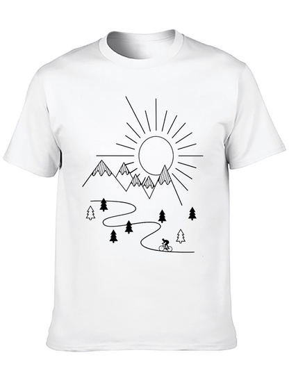Mountain Biking Adventure T-Shirt - Black