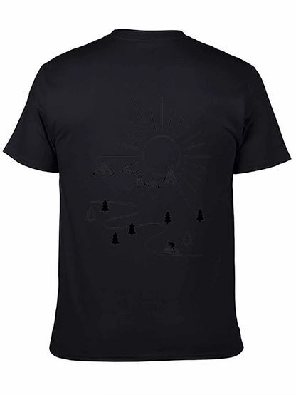 Mountain Biking Adventure T-Shirt - Black