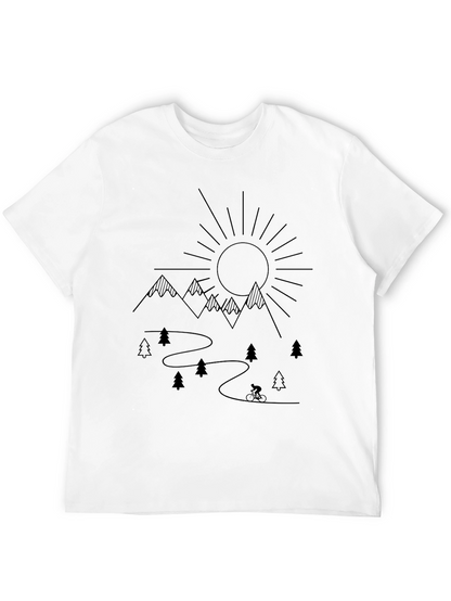 Mountain Biking Adventure T-Shirt - Black
