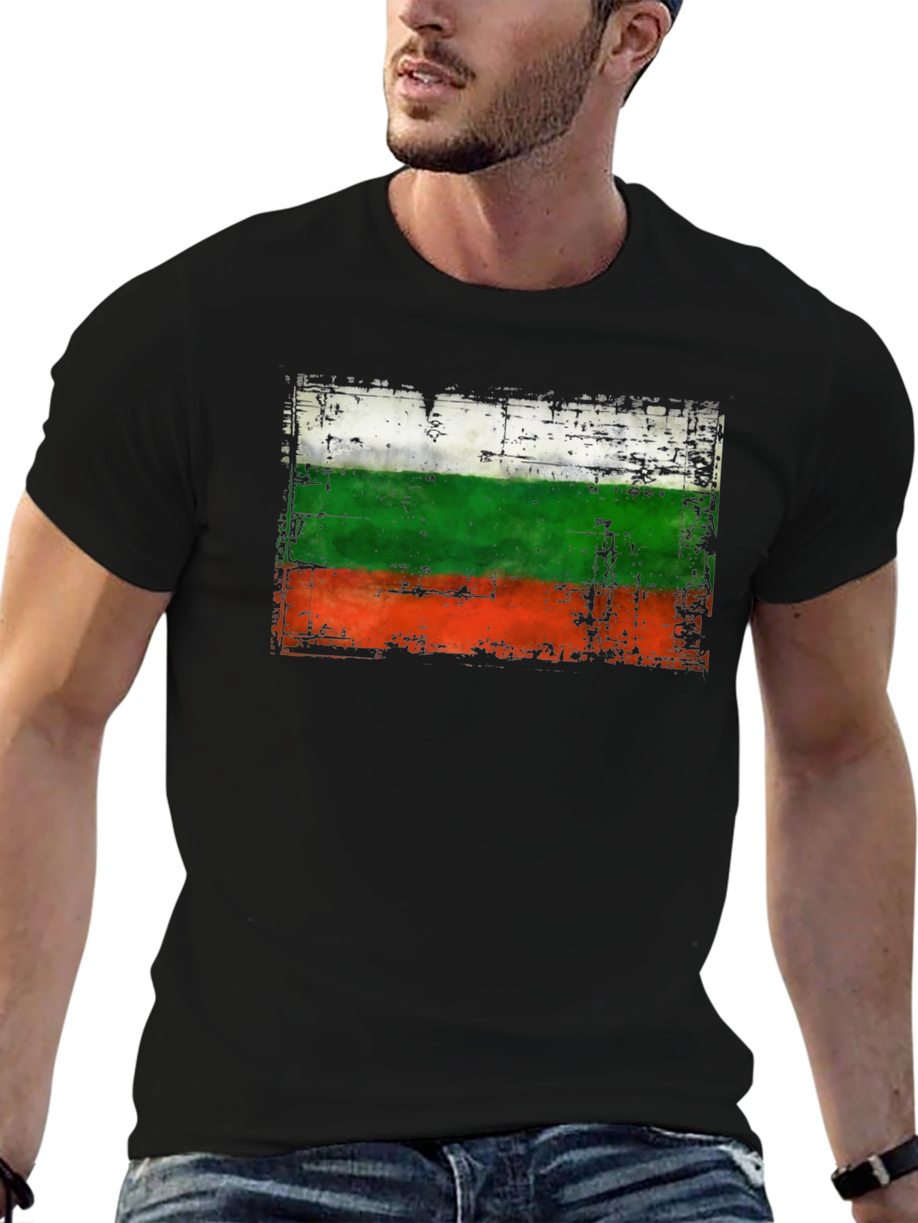 Bulgaria Flag Distressed T-Shirt