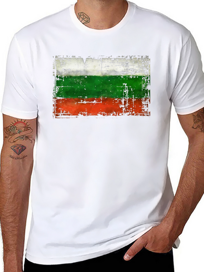 Bulgaria Flag Distressed T-Shirt