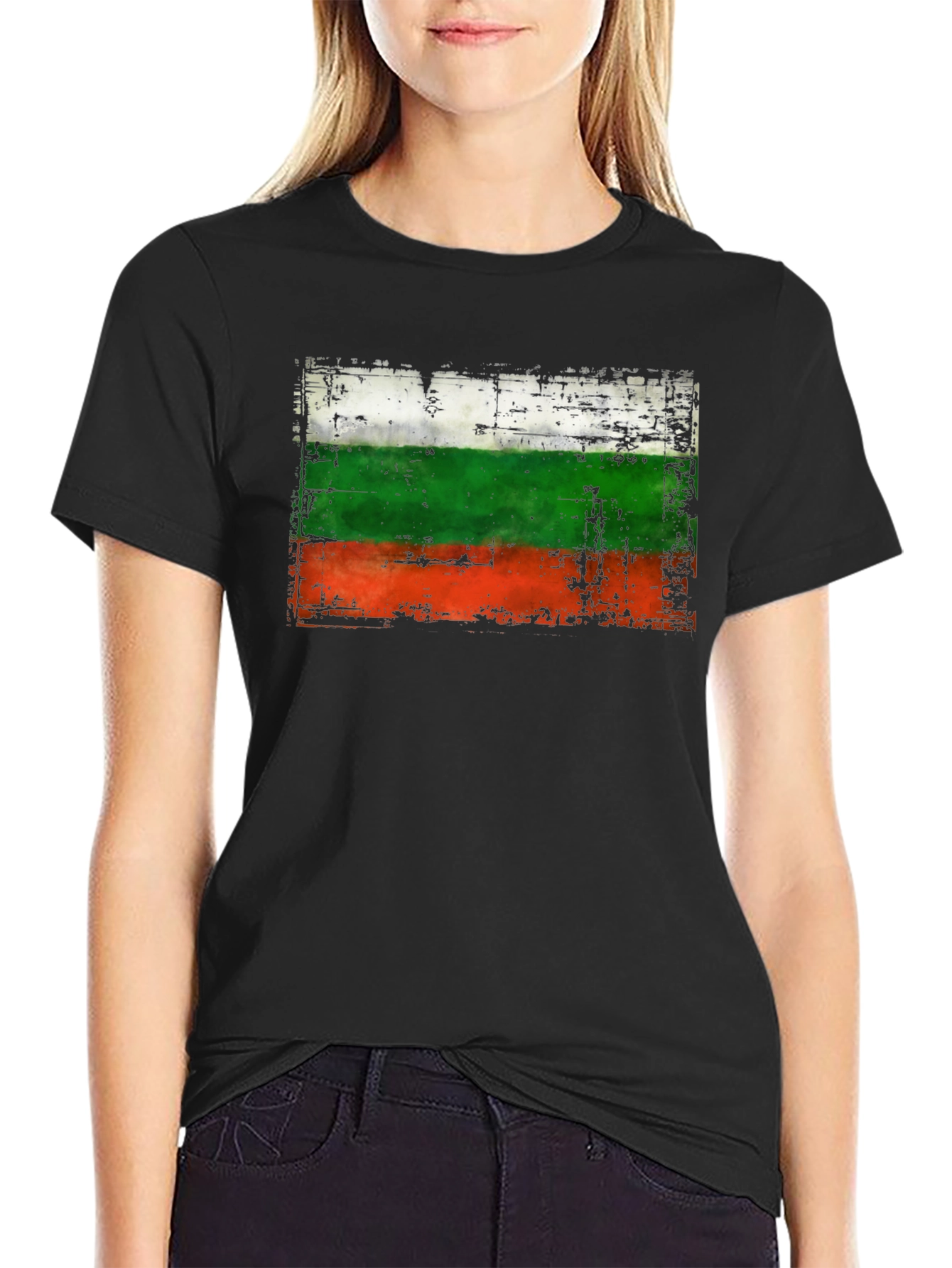 Bulgaria Flag Distressed T-Shirt