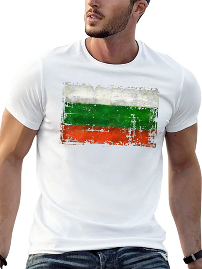 Bulgaria Flag Distressed T-Shirt