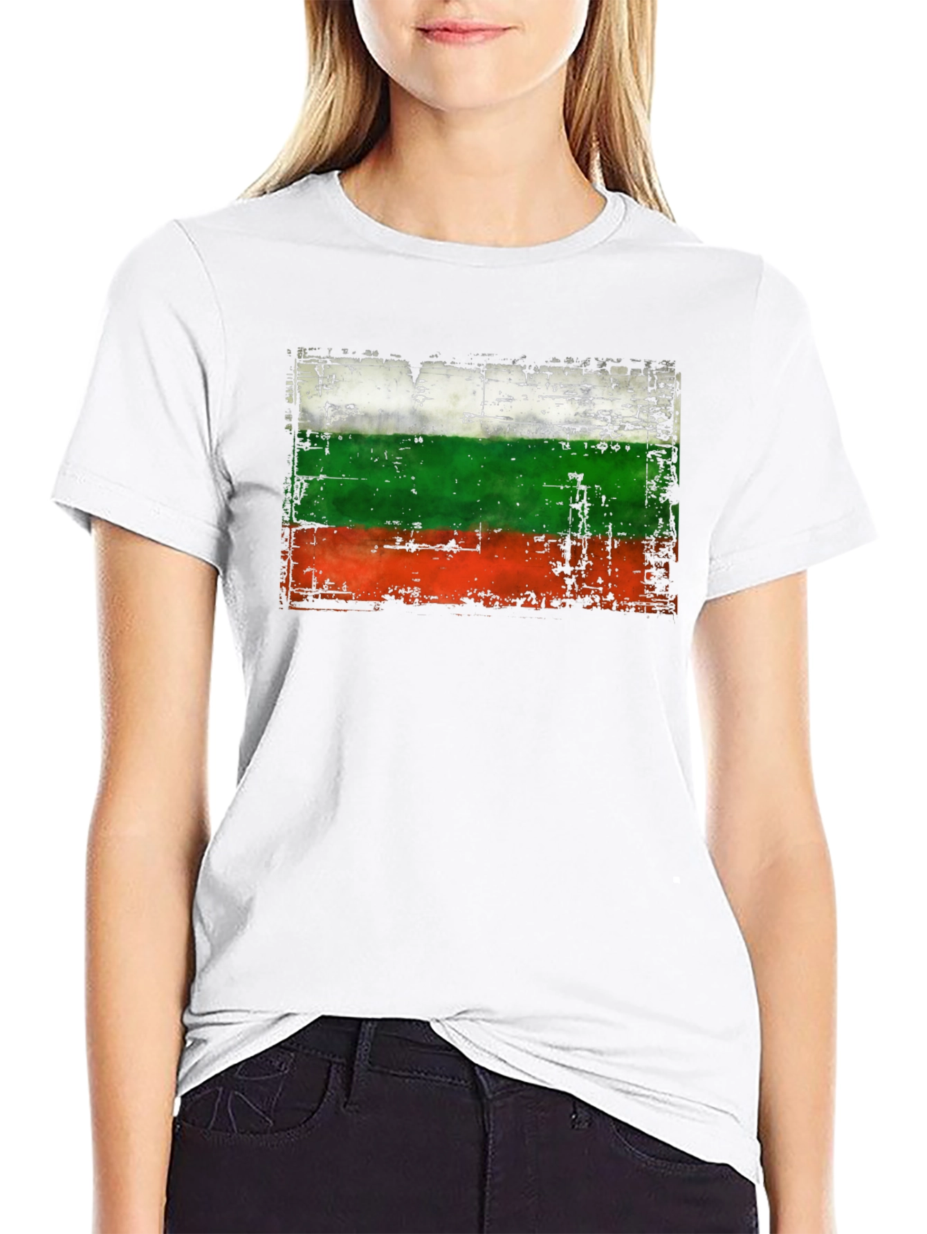 Bulgaria Flag Distressed T-Shirt