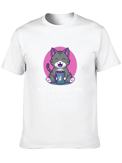 Need Naps Before People Cat Graphic Tee