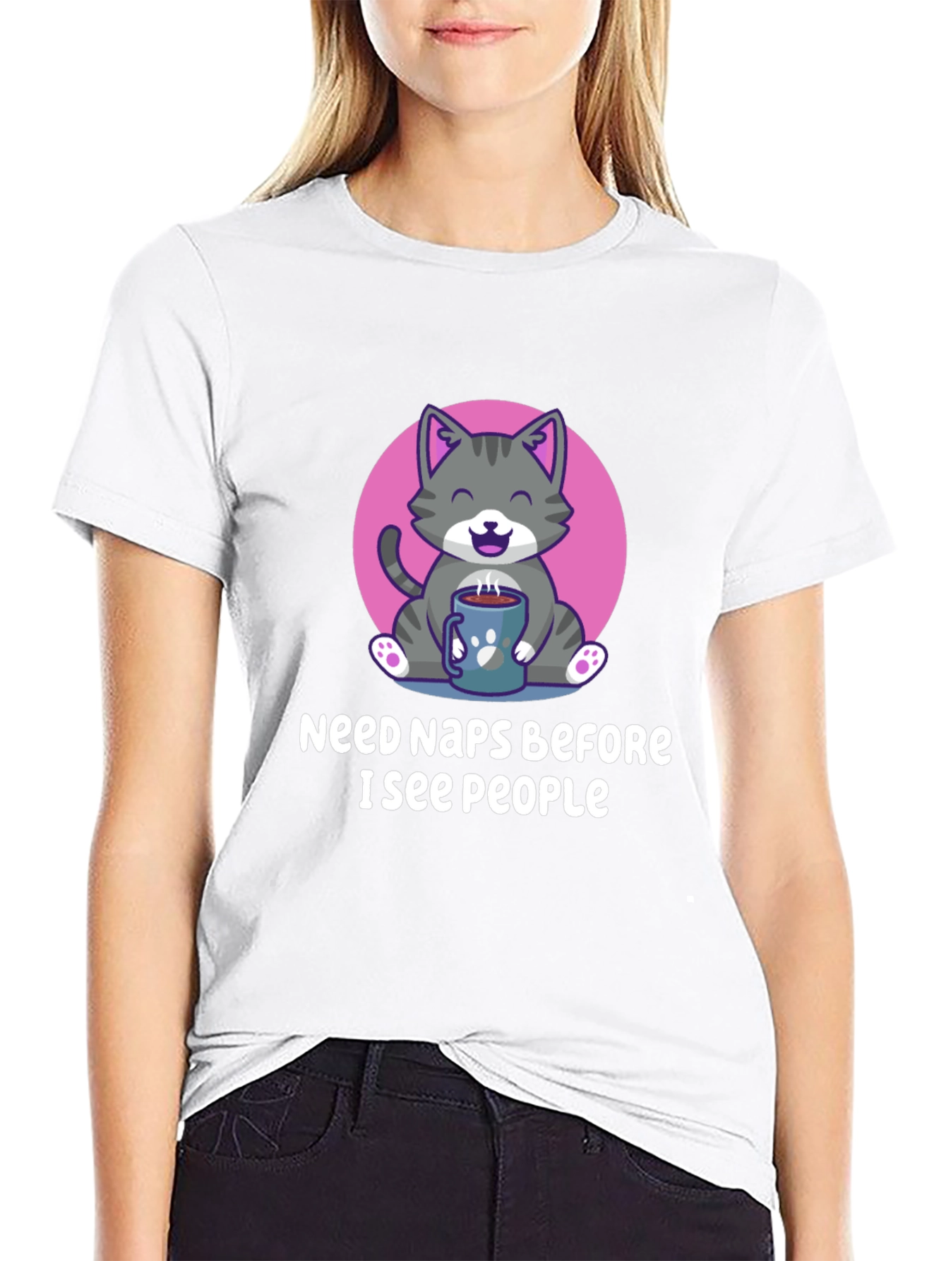 Need Naps Before People Cat Graphic Tee