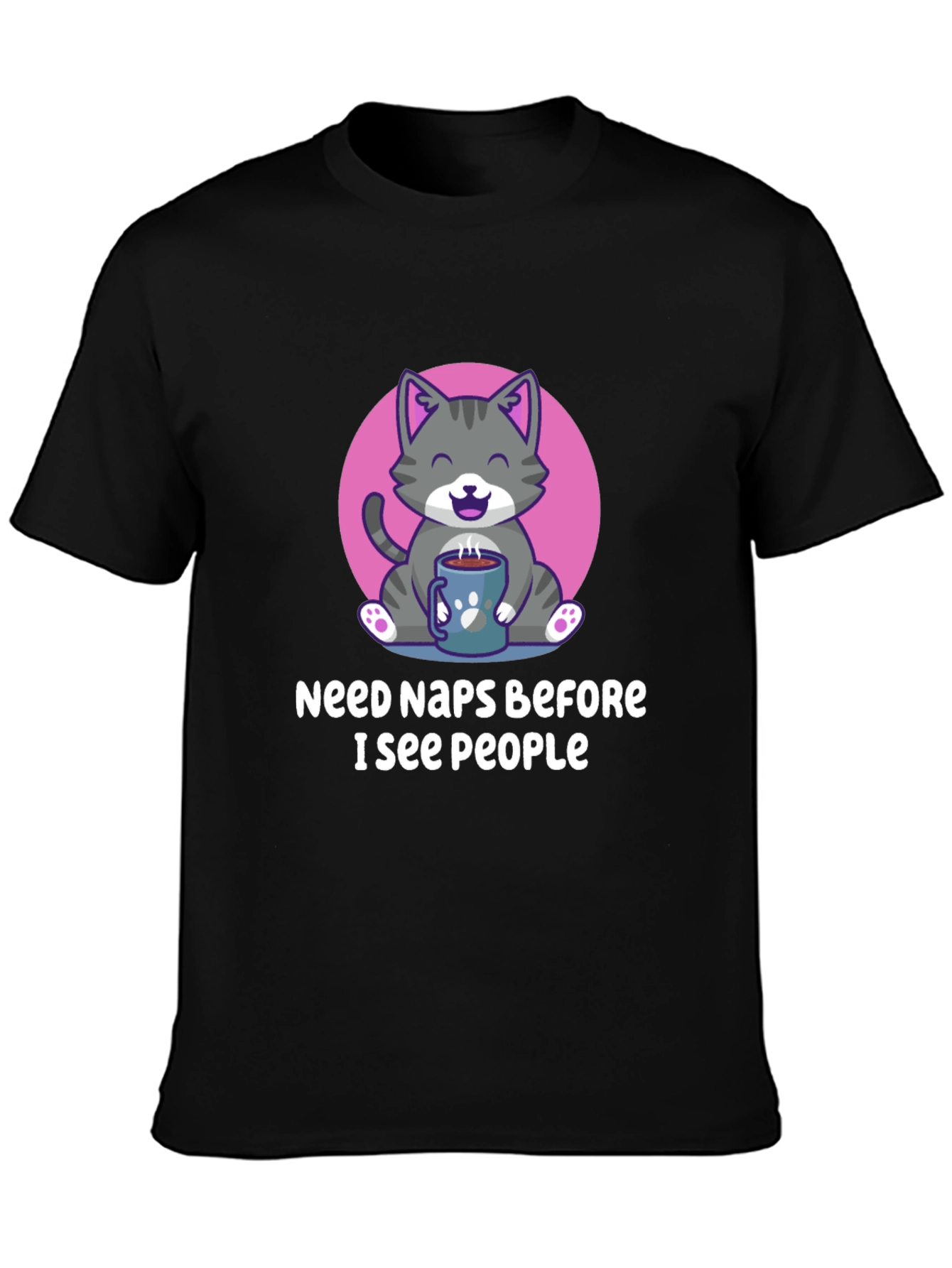 Need Naps Before People Cat Graphic Tee