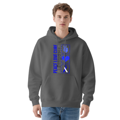 Trendy Hooded Sweatshirt - Cancer Awareness