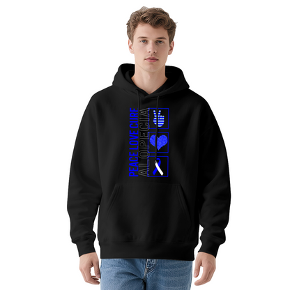 Trendy Hooded Sweatshirt - Cancer Awareness