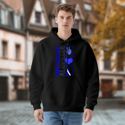 Trendy Hooded Sweatshirt - Cancer Awareness