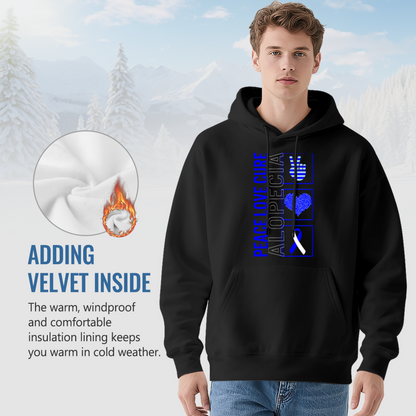 Trendy Hooded Sweatshirt - Cancer Awareness