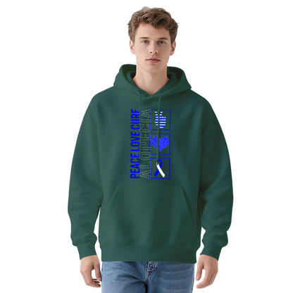 Trendy Hooded Sweatshirt - Cancer Awareness